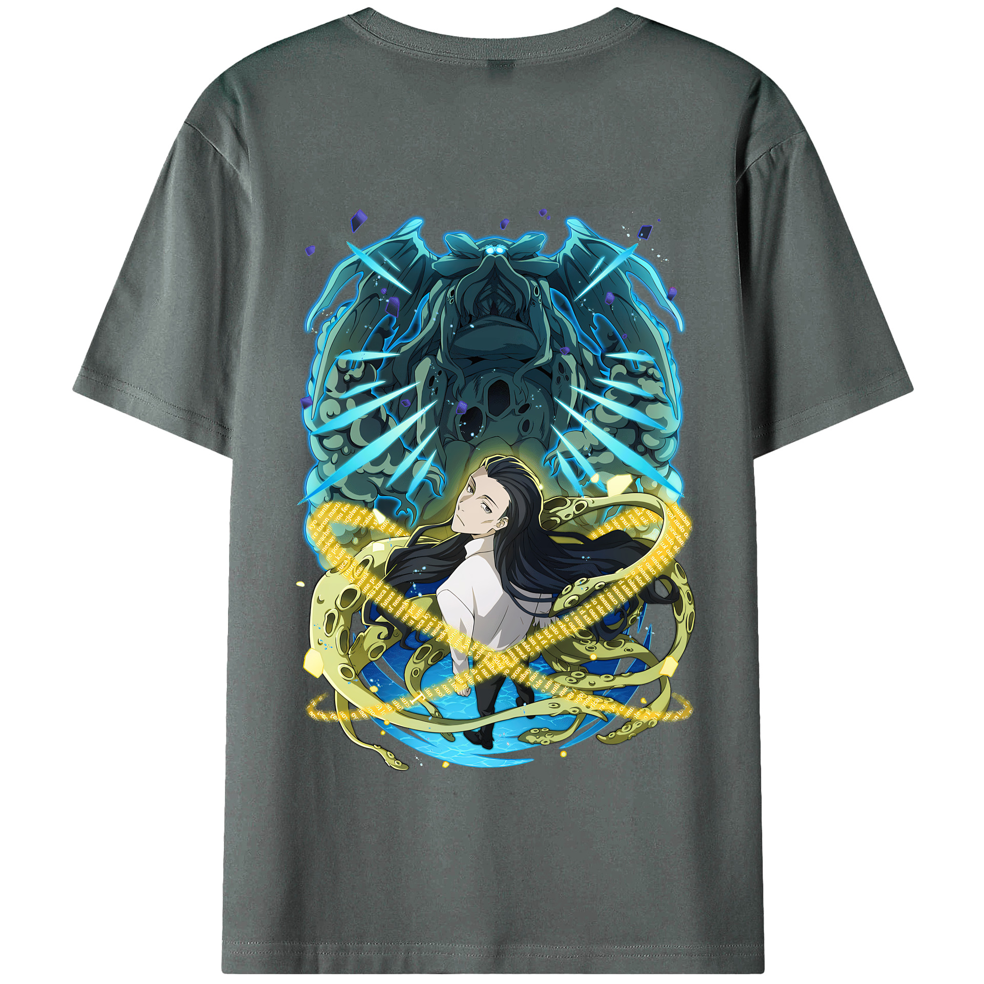 （画像用） 文豪ストレイドッグス Bungo Stray Dogs 綿100％半袖Tシャツ（背面プリント）